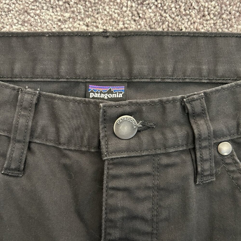 Patagonia Women's Black Jeans Size 8 Mid Rise 5-Pockets 30.5" Inseam Logo GUC - Picture 7 of 16